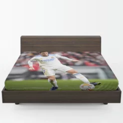 Real Madrid Star Football Player Eden Hazard Fitted Sheet 1