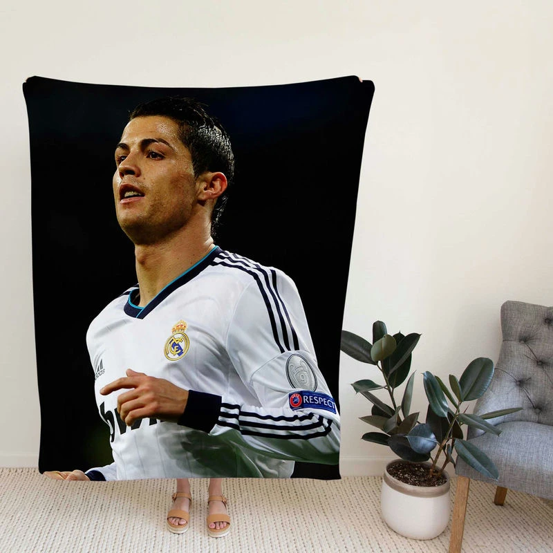 Real Madrid Top Ranked Cristiano Ronaldo Fleece Blanket