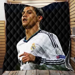 Real Madrid Top Ranked Cristiano Ronaldo Quilt Blanket