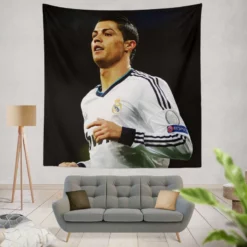 Real Madrid Top Ranked Cristiano Ronaldo Tapestry