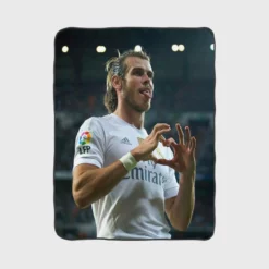 Real Madrid Welsh Player Gareth Bale Fleece Blanket 1