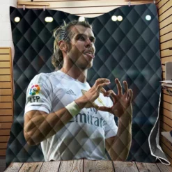 Real Madrid Welsh Player Gareth Bale Quilt Blanket