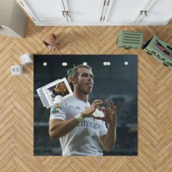Real Madrid Welsh Player Gareth Bale Rug