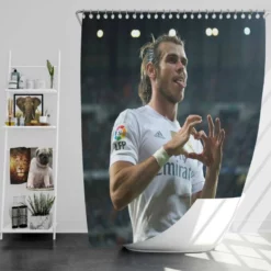 Real Madrid Welsh Player Gareth Bale Shower Curtain