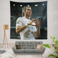 Real Madrid Welsh Player Gareth Bale Tapestry
