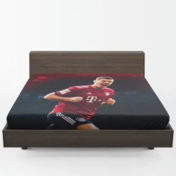 Robert Lewandowski Celebrated Football Player Fitted Sheet 1