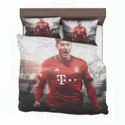 Robert Lewandowski Competitive Football Player Bedding Set 1