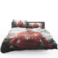 Robert Lewandowski Competitive Football Player Bedding Set