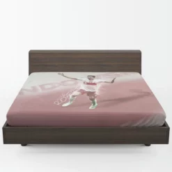 Robert Lewandowski Dependable Polish Sports Player Fitted Sheet 1