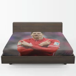 Robert Lewandowski European Cup Winners Cup Fitted Sheet 1