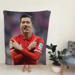 Robert Lewandowski European Cup Winners Cup Fleece Blanket