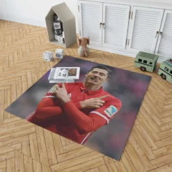 Robert Lewandowski European Cup Winners Cup Rug 1