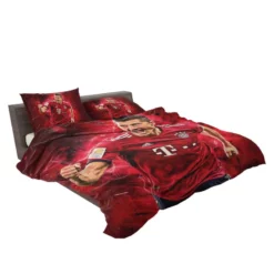 Robert Lewandowski Focused Football Player Bedding Set 2