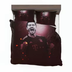 Robert Lewandowski Graceful Football Player Bedding Set 1