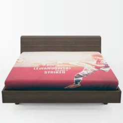 Robert Lewandowski Poland Striker Fitted Sheet 1