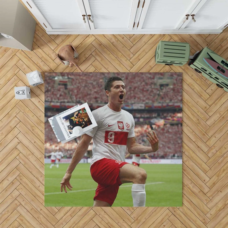 Robert Lewandowski Polish Footballer Rug