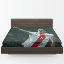 Robert Lewandowski Polish World Cup Player Fitted Sheet 1