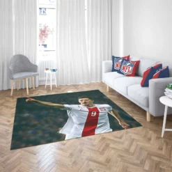 Robert Lewandowski Polish World Cup Player Rug 2