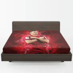 Robert Lewandowski Sports Player Fitted Sheet 1