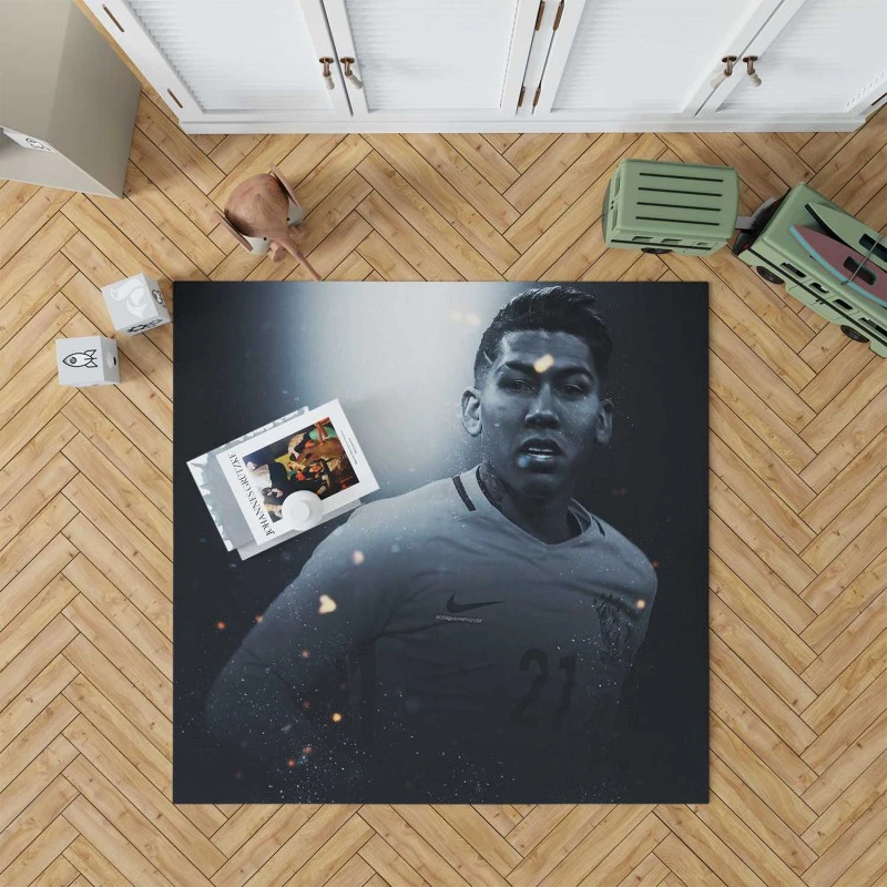 Roberto Firmino Hardworking FIFA Football Rug