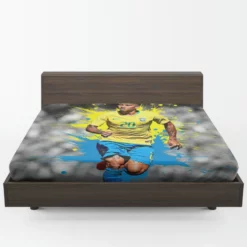 Roberto Firmino fastidious Brazil Footballer Fitted Sheet 1