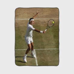 Roger Federer Australian Open Tennis Player Fleece Blanket 1