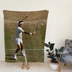 Roger Federer Australian Open Tennis Player Fleece Blanket