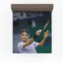 Roger Federer Grand Slam Tennis Player Fitted Sheet
