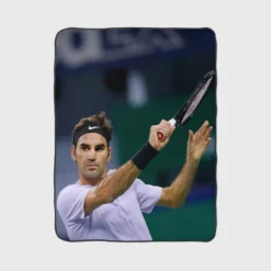 Roger Federer Grand Slam Tennis Player Fleece Blanket 1