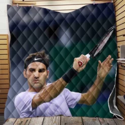 Roger Federer Grand Slam Tennis Player Quilt Blanket