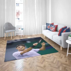 Roger Federer Grand Slam Tennis Player Rug 2