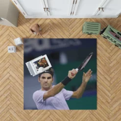 Roger Federer Grand Slam Tennis Player Rug