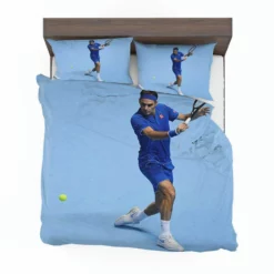 Roger Federer Olympic Tennis Player Bedding Set 1