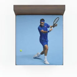 Roger Federer Olympic Tennis Player Fitted Sheet