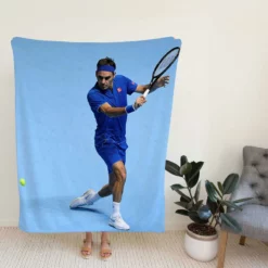 Roger Federer Olympic Tennis Player Fleece Blanket
