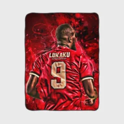 Romelu Lukaku Premier League Player Fleece Blanket 1