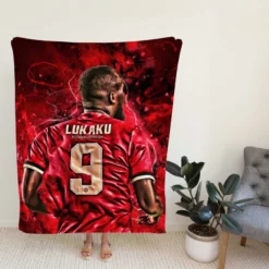 Romelu Lukaku Premier League Player Fleece Blanket