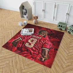 Romelu Lukaku Premier League Player Rug 1