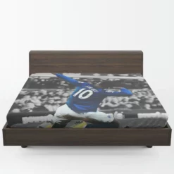 Romelu Lukaku Soccer Player Fitted Sheet 1