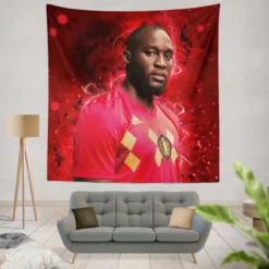 Romelu Menama Lukaku Bolingoli Champions League Tapestry