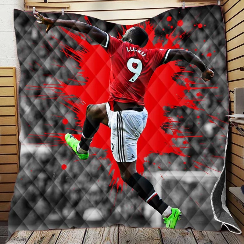 Romelu Menama Lukaku Bolingoli Men United Quilt Blanket