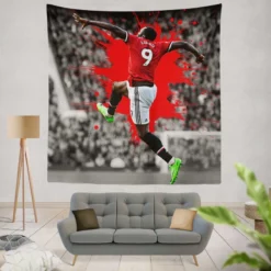 Romelu Menama Lukaku Bolingoli Men United Tapestry