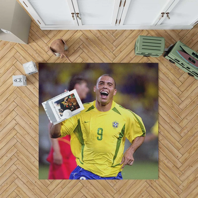 Ronaldo Nazario Brazilian Footballer Rug