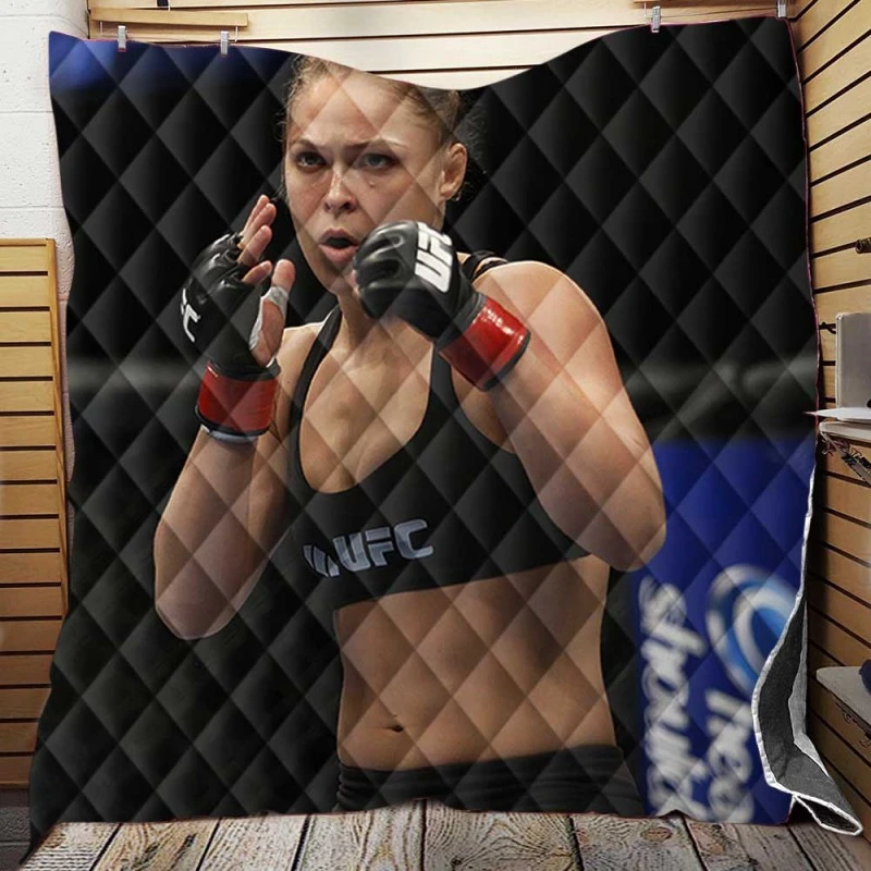 Ronda Rousey UFC Player Quilt Blanket
