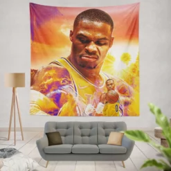Russell Westbrook BasketBall Tapestry