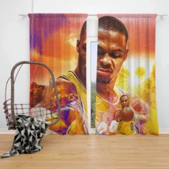 Russell Westbrook BasketBall Window Curtain