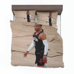 Russell Westbrook Houston Rockets Basketball Bedding Set 1