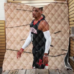 Russell Westbrook Houston Rockets Basketball Quilt Blanket