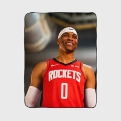 Russell Westbrook Houston Rockets NBA Fleece Blanket 1