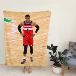 Russell Westbrook NBA Court Fleece Blanket